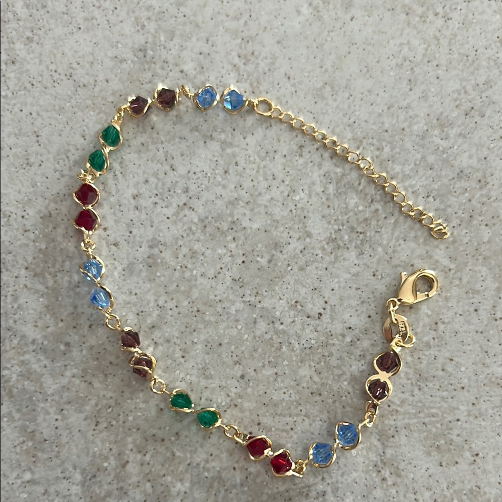 Elegant Multicolor Gemstone Bracelet